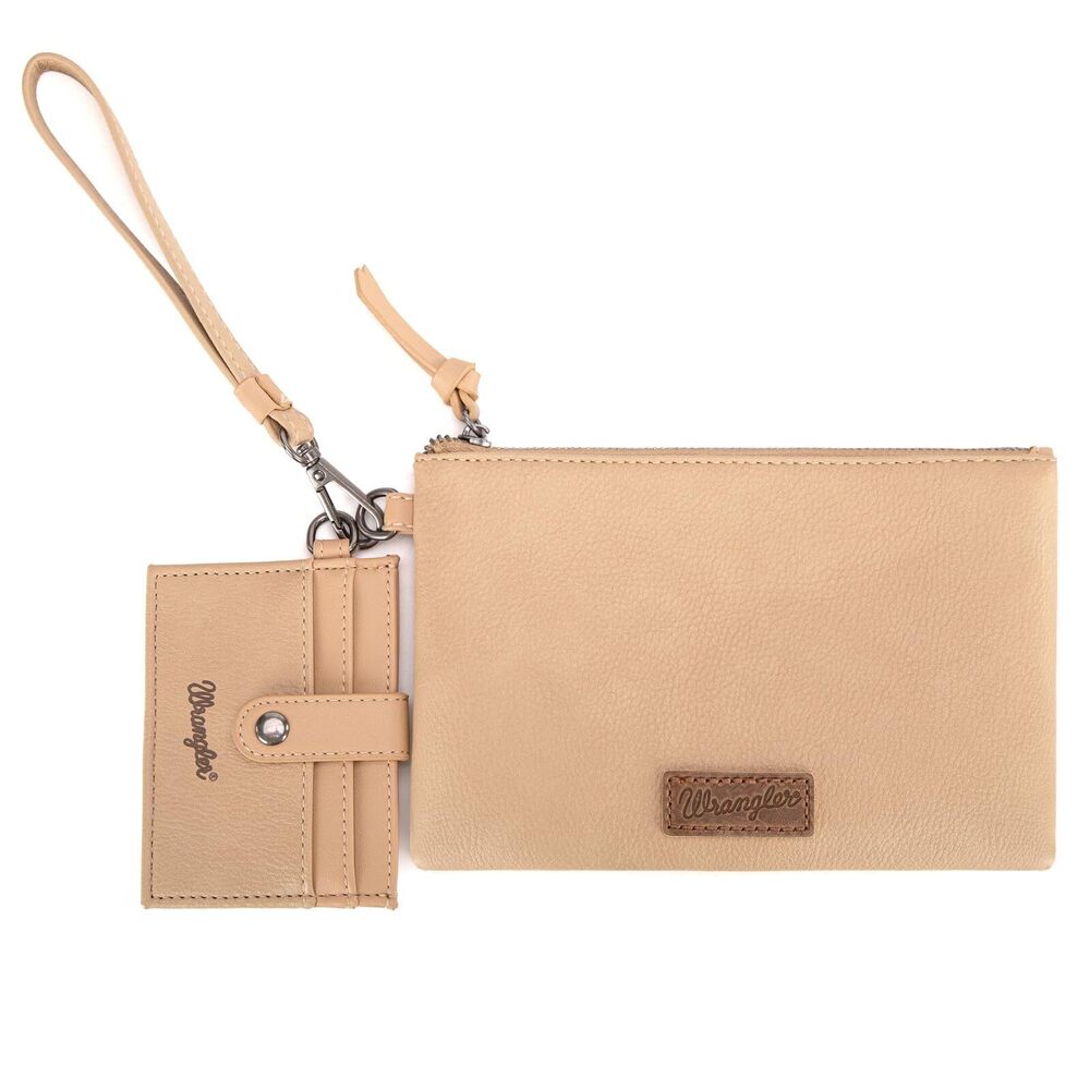 1579 X Wrangler Keychain Wristlet Wallets Detachable Dual Pouch Wristlet